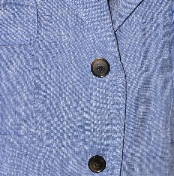 J. Jill Light Blue Sleeveless Pleates Midi ShietDress - Picture 5 of 6